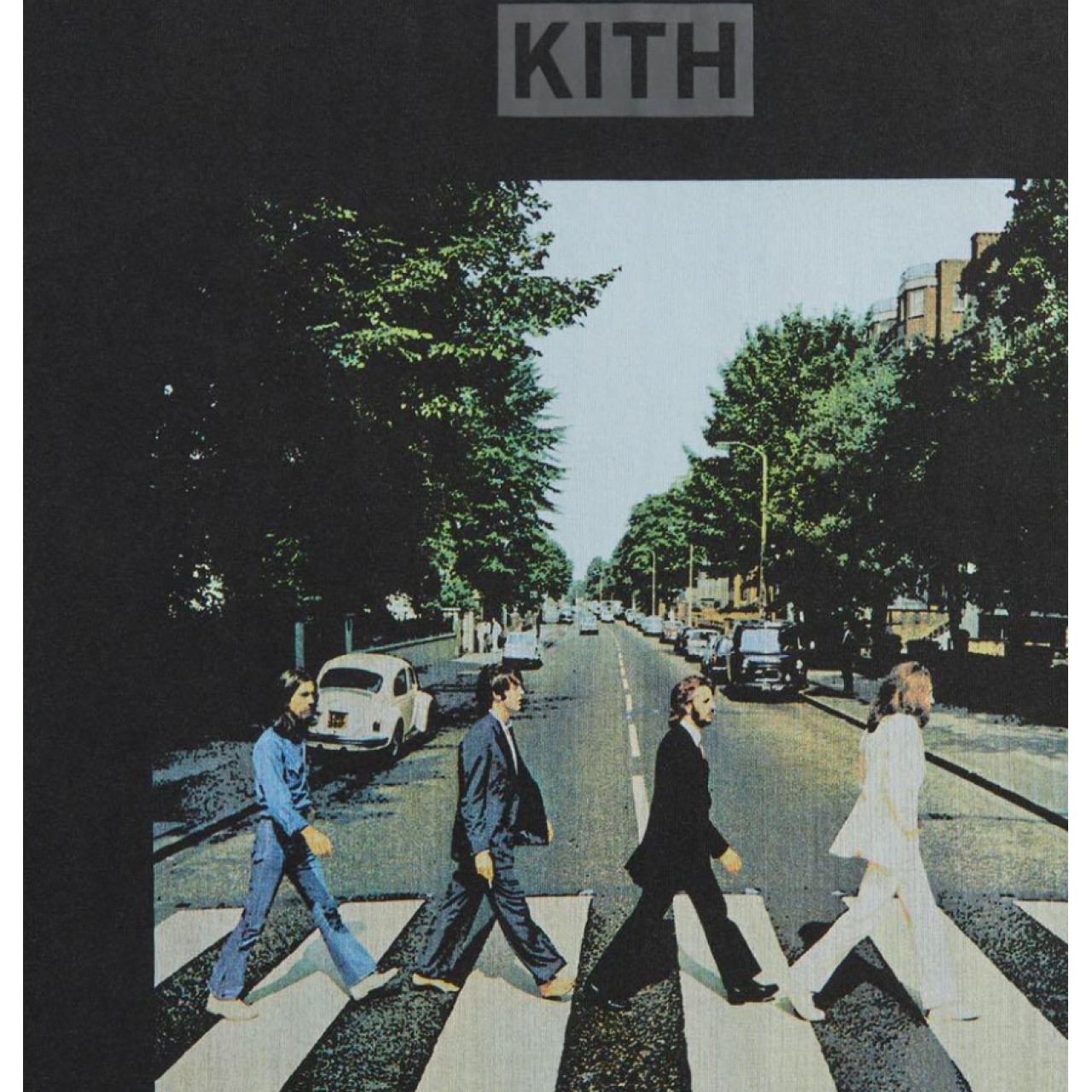 Футболка Kith For The Beatles Abbey Road Vintage Tee Black