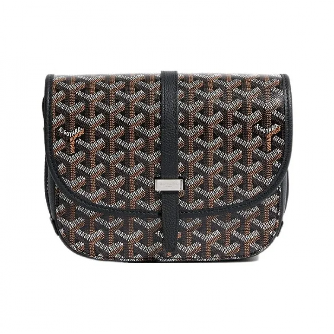 Сумка Goyard Belvedere Black PM Messenger Bag черная