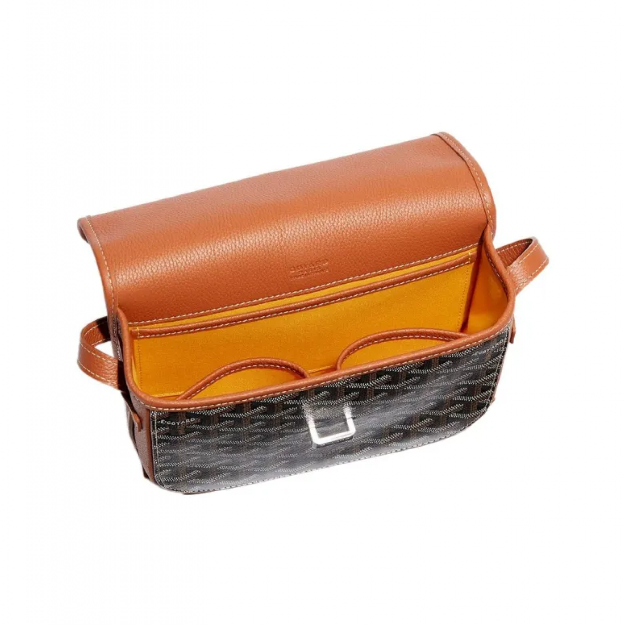 Сумка Goyard Belvedere Black Tan PM Messenger Bag черно-коричневая