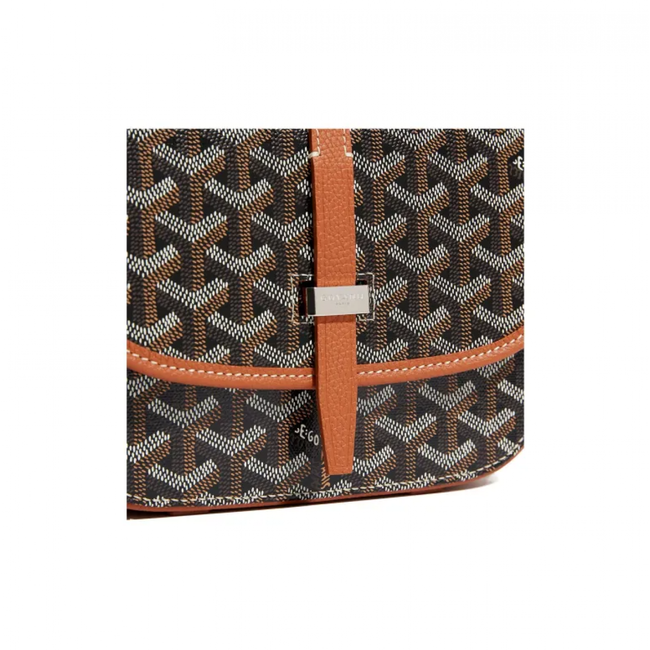 Сумка Goyard Belvedere Black Tan PM Messenger Bag черно-коричневая