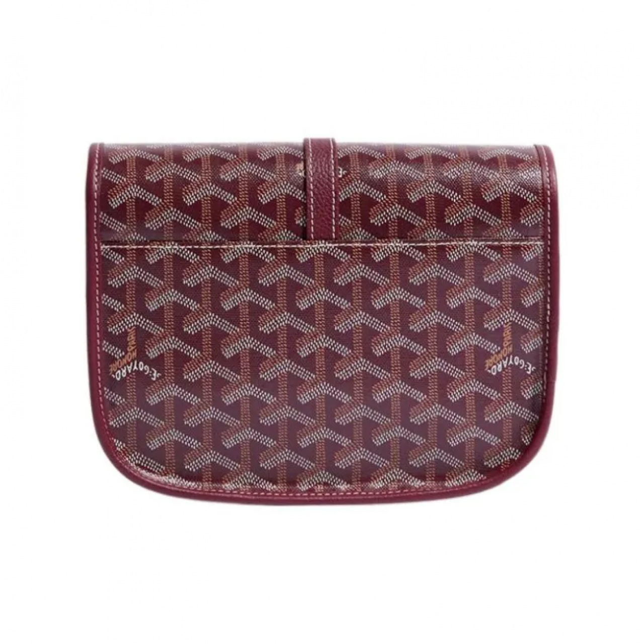 Сумка Goyard Belvedere Burgundy PM Messenger Bag бордовая