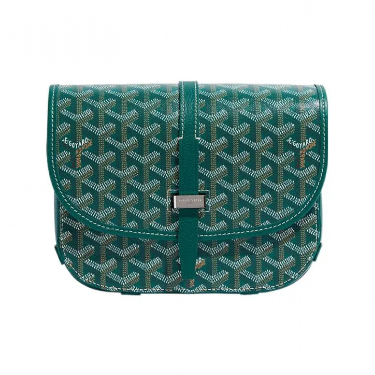 Сумка Goyard Belvedere Green PM Messenger Bag зеленый