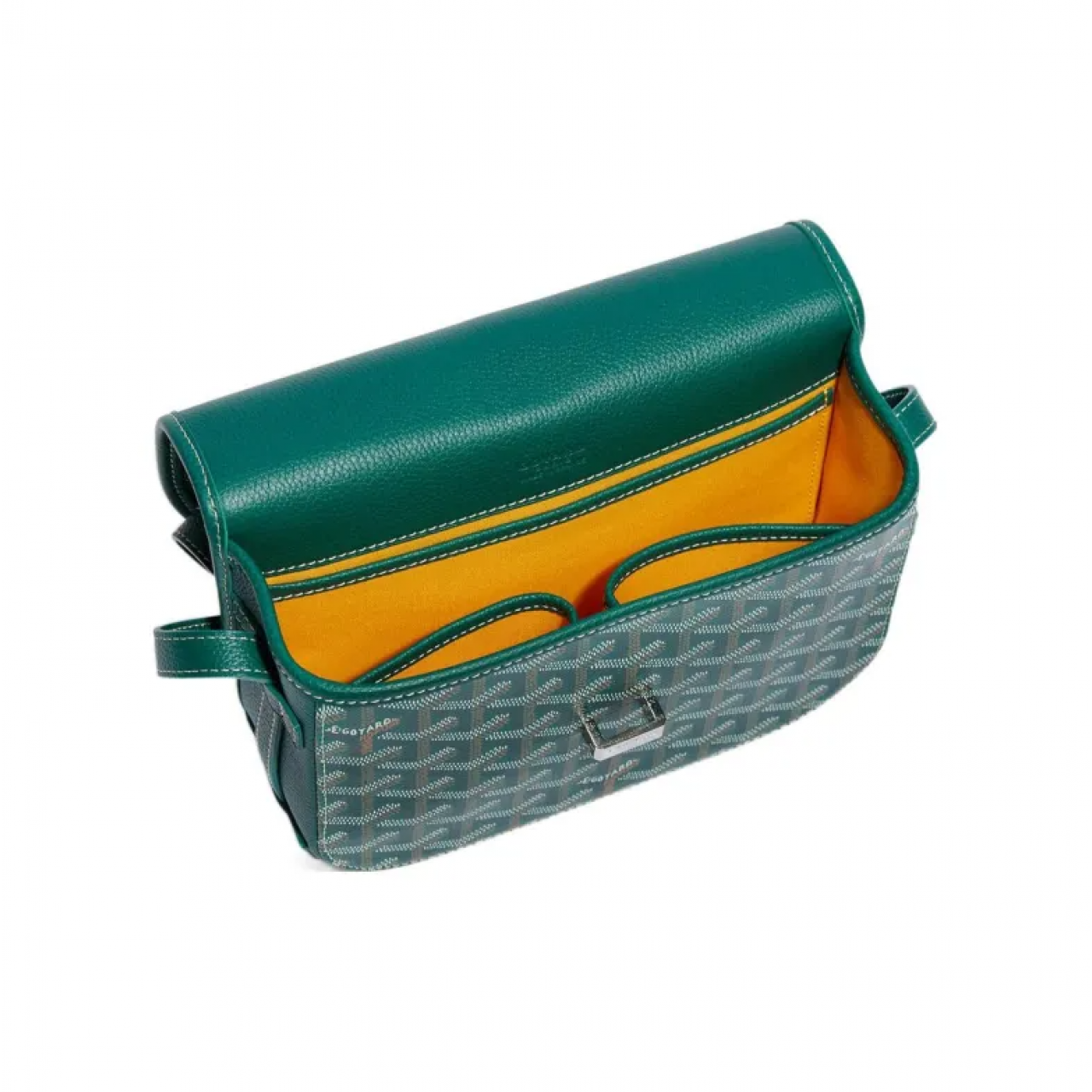 Сумка Goyard Belvedere Green PM Messenger Bag зеленый