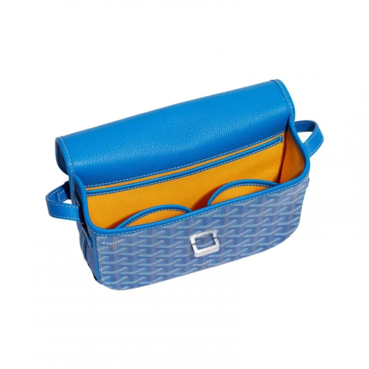 Сумка Goyard Belvedere Sky Blue PM Messenger Bag голубой
