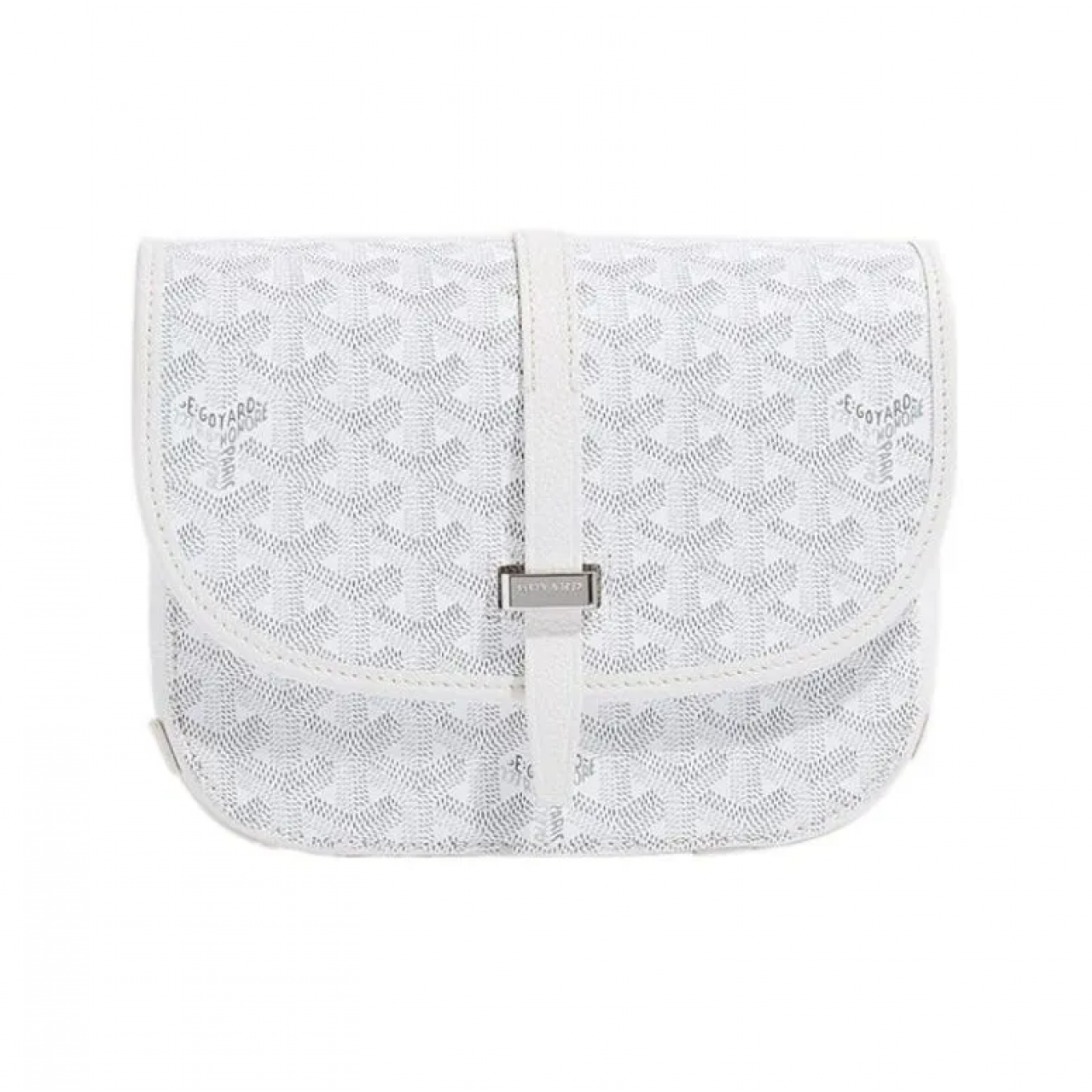 Сумка Goyard Belvedere White PM Messenger Bag белый