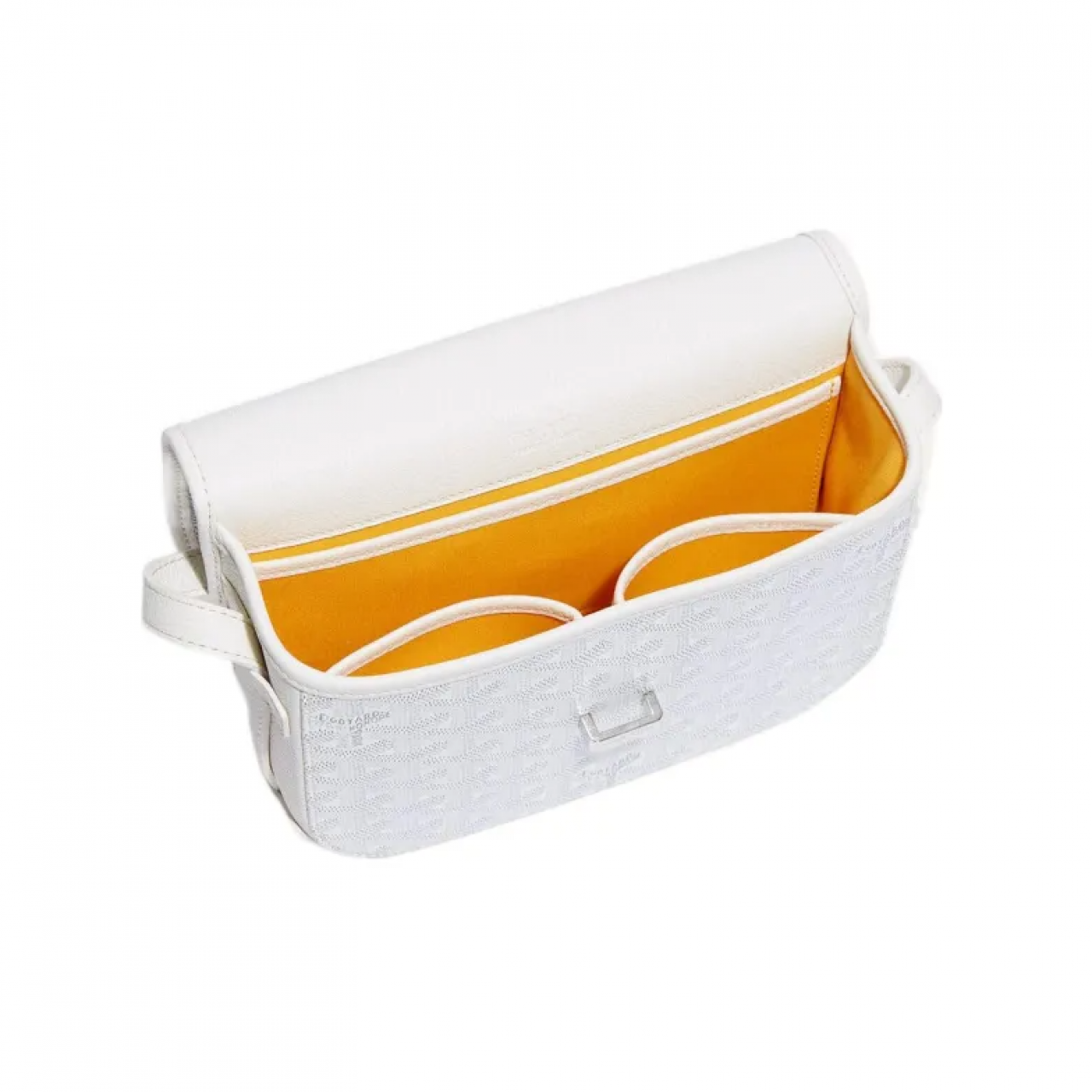 Сумка Goyard Belvedere White PM Messenger Bag белый