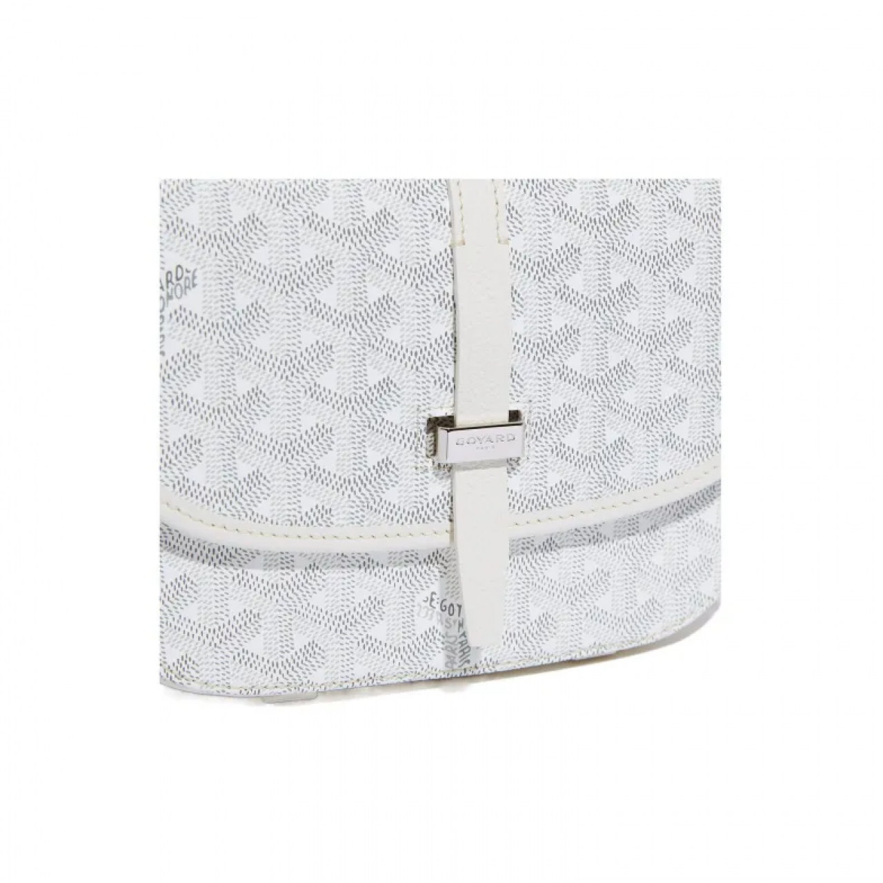 Сумка Goyard Belvedere White PM Messenger Bag белый