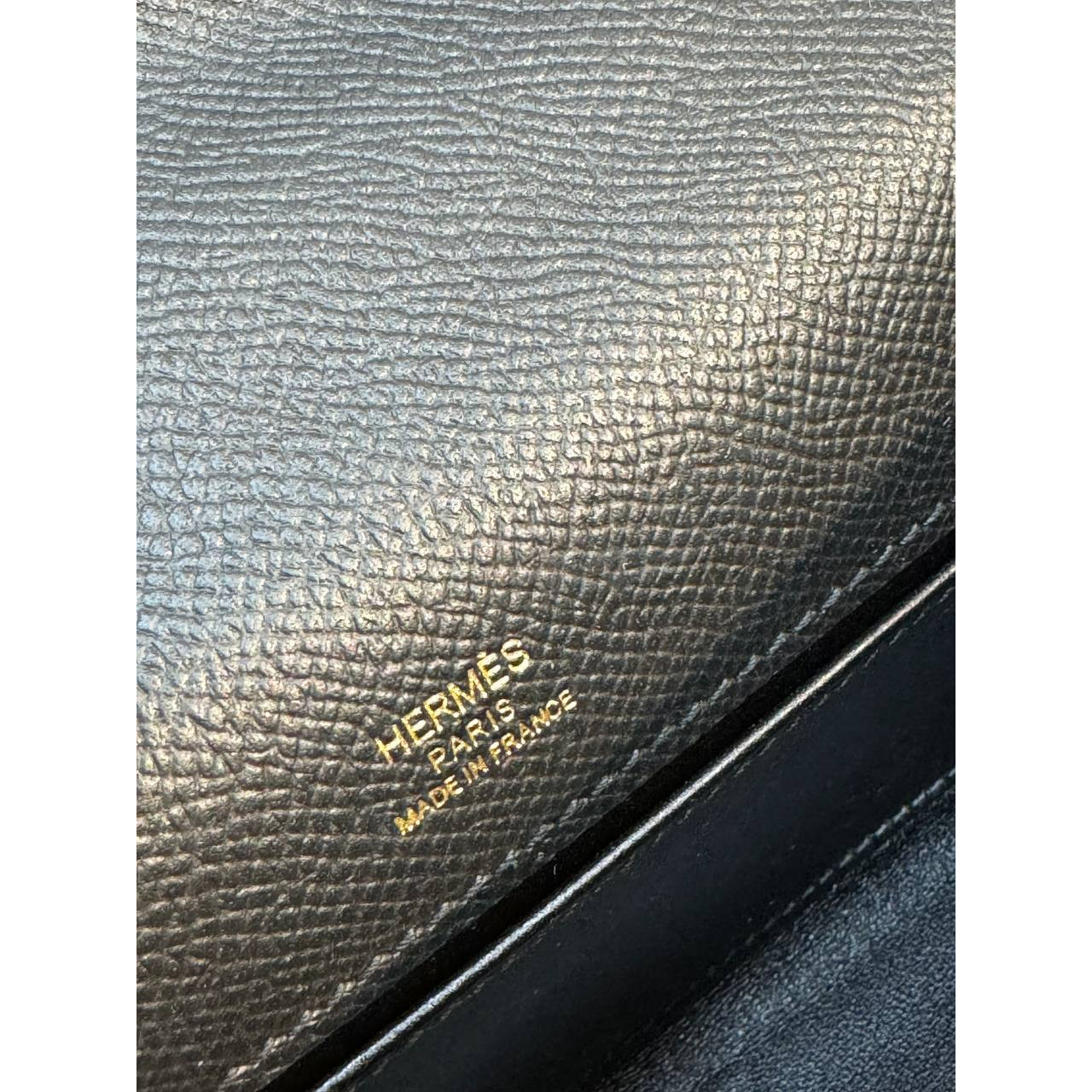 Hermes Mini Kelly Pochette 22cm Black Epsom Leather