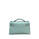 Hermes Mini Kelly Pochette 22cm Blue Epsom Leather 