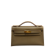 Hermes Mini Kelly Pochette 22cm Etoupe Grey Epsom