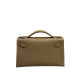 Hermes Mini Kelly Pochette 22cm Etoupe Grey Epsom