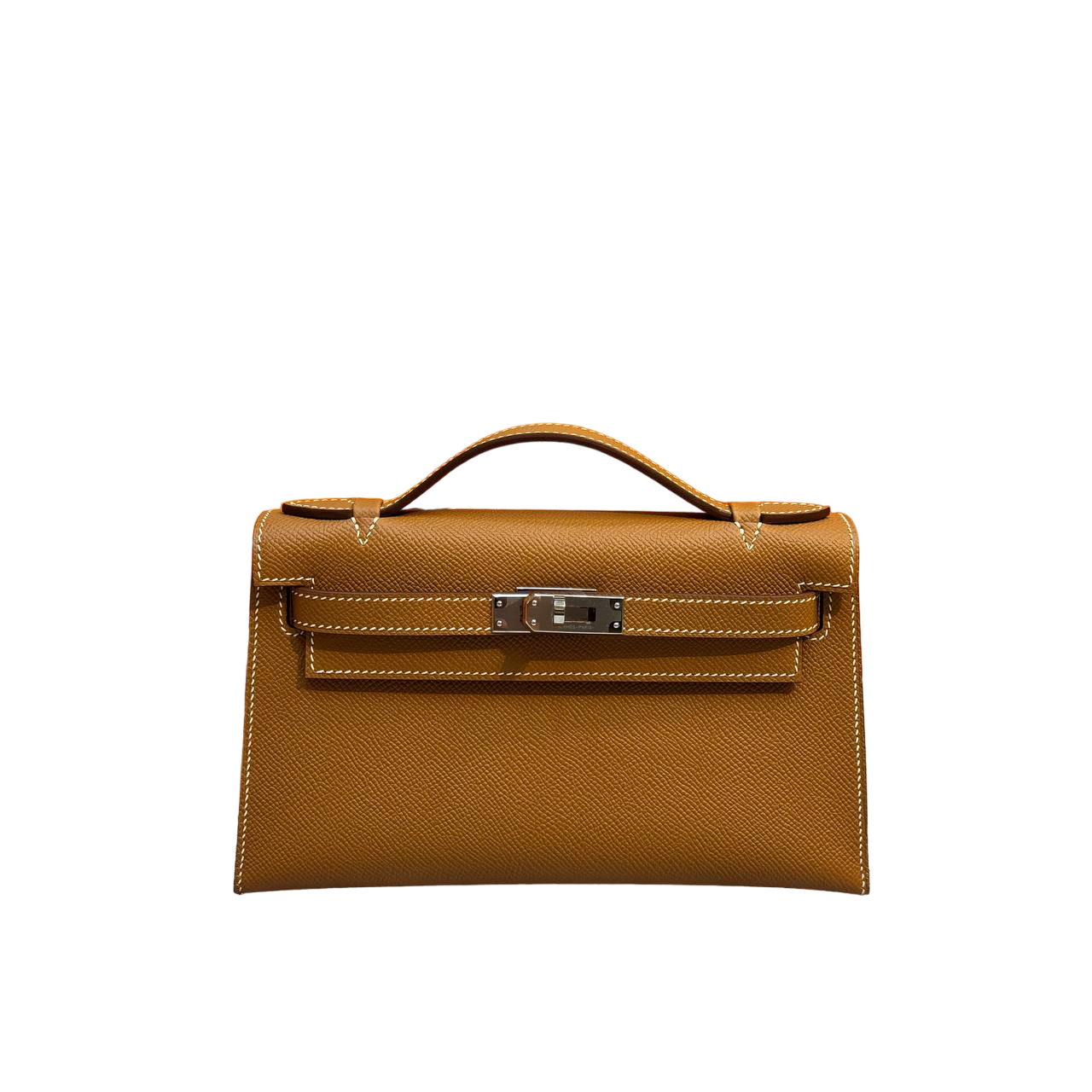 Hermes Mini Kelly Pochette 22cm Gold Epsom Leather