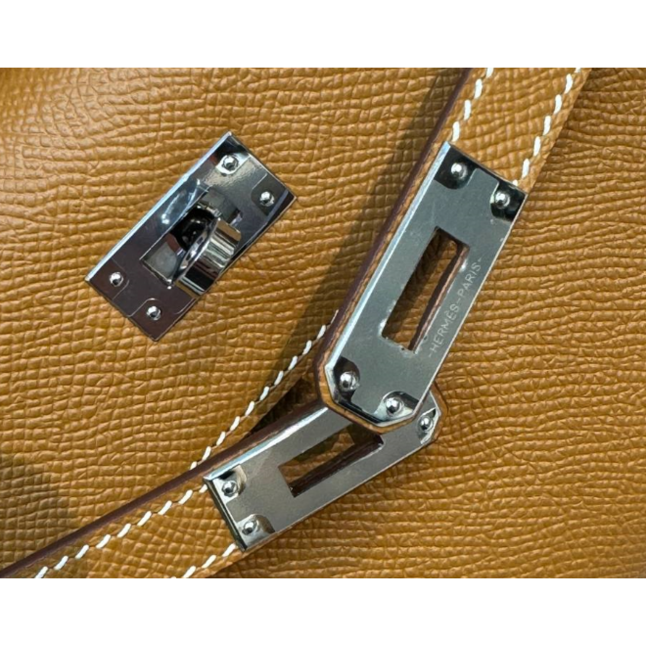 Hermes Mini Kelly Pochette 22cm Gold Epsom Leather