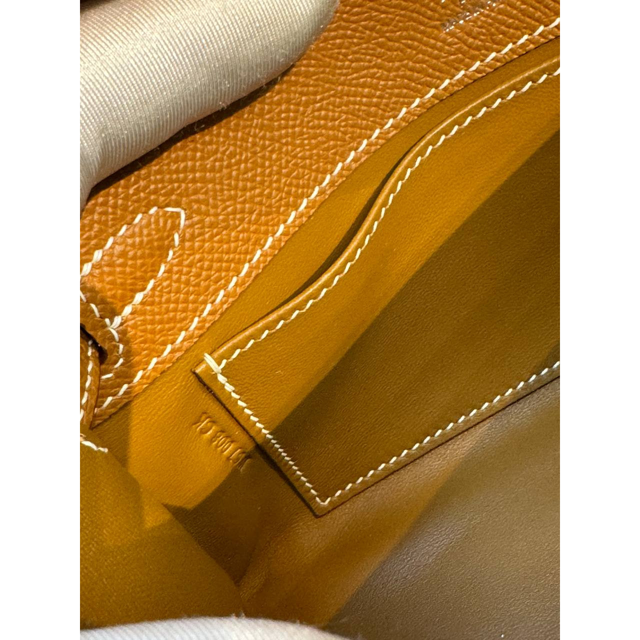 Hermes Mini Kelly Pochette 22cm Gold Epsom Leather