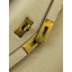 Hermes Mini Kelly Pochette 22cm Gray Epsom Leather 