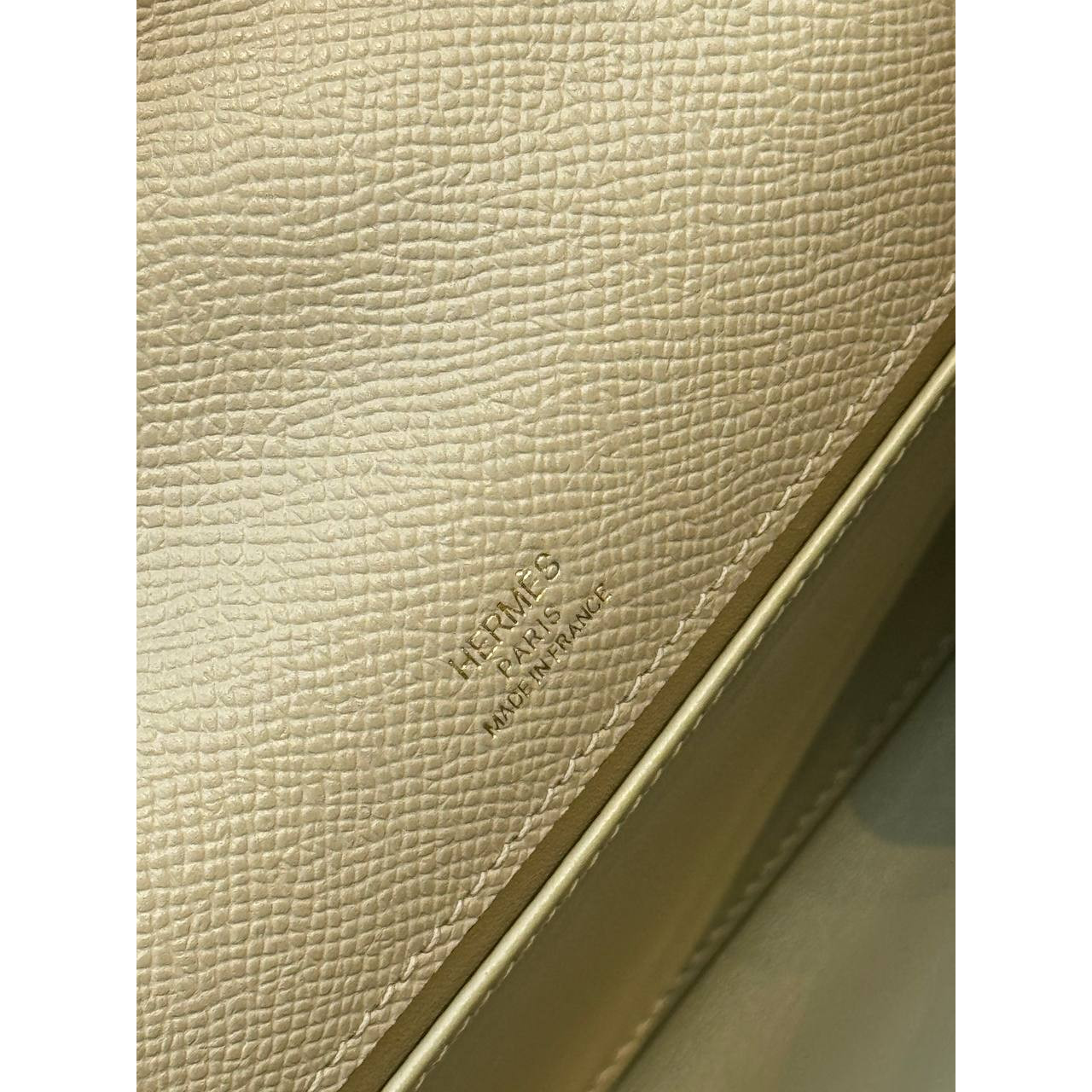 Hermes Mini Kelly Pochette 22cm Gray Epsom Leather 
