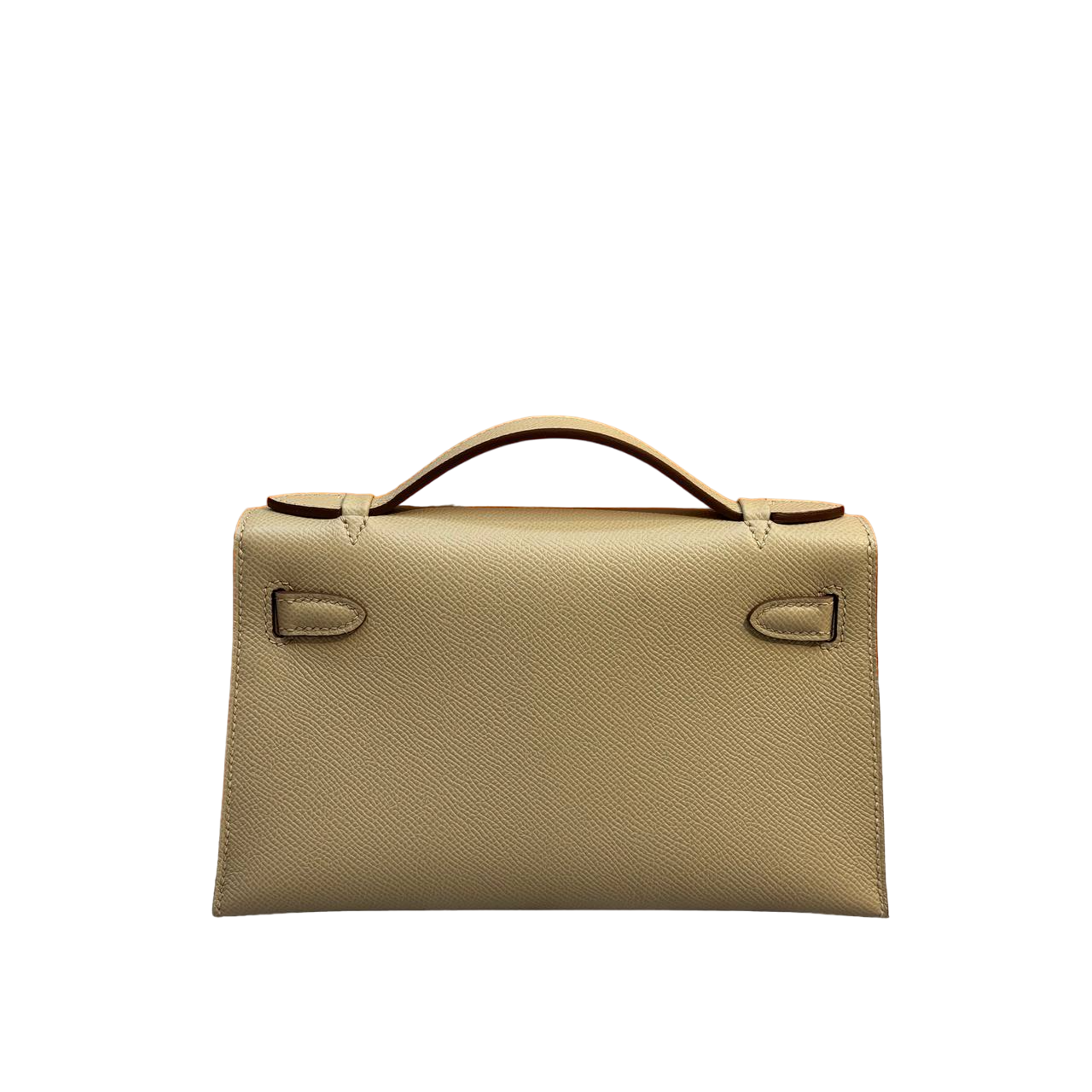 Hermes Mini Kelly Pochette 22cm Gray Epsom Leather 