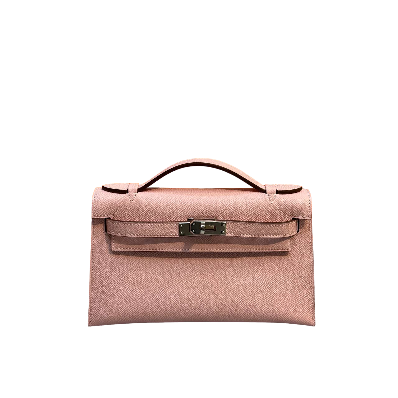 Hermes Mini Kelly Pochette 22cm Mauve Sylvestre Epsom 