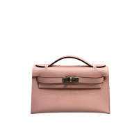 Hermes Mini Kelly Pochette 22cm Mauve Sylvestre Epsom 