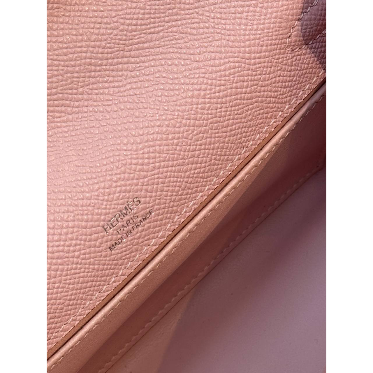 Hermes Mini Kelly Pochette 22cm Mauve Sylvestre Epsom 