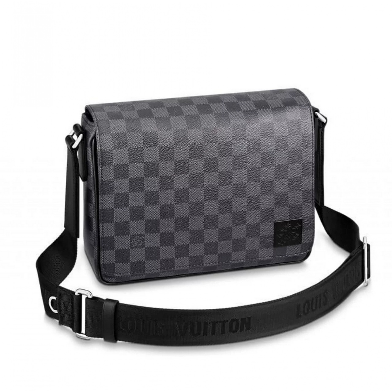 Louis Vuitton District Messenger Bag Damier Graphite PM Canvas 