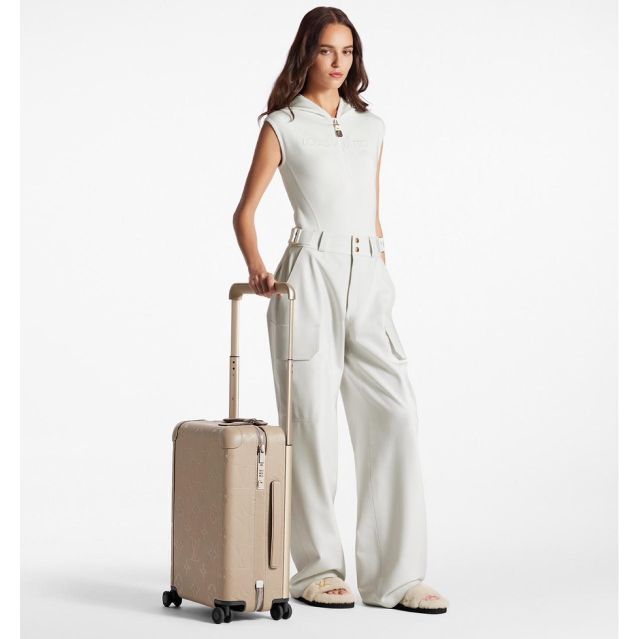 Чемодан Louis Vuitton Horizon 55 канва Monogram Tourterelle 