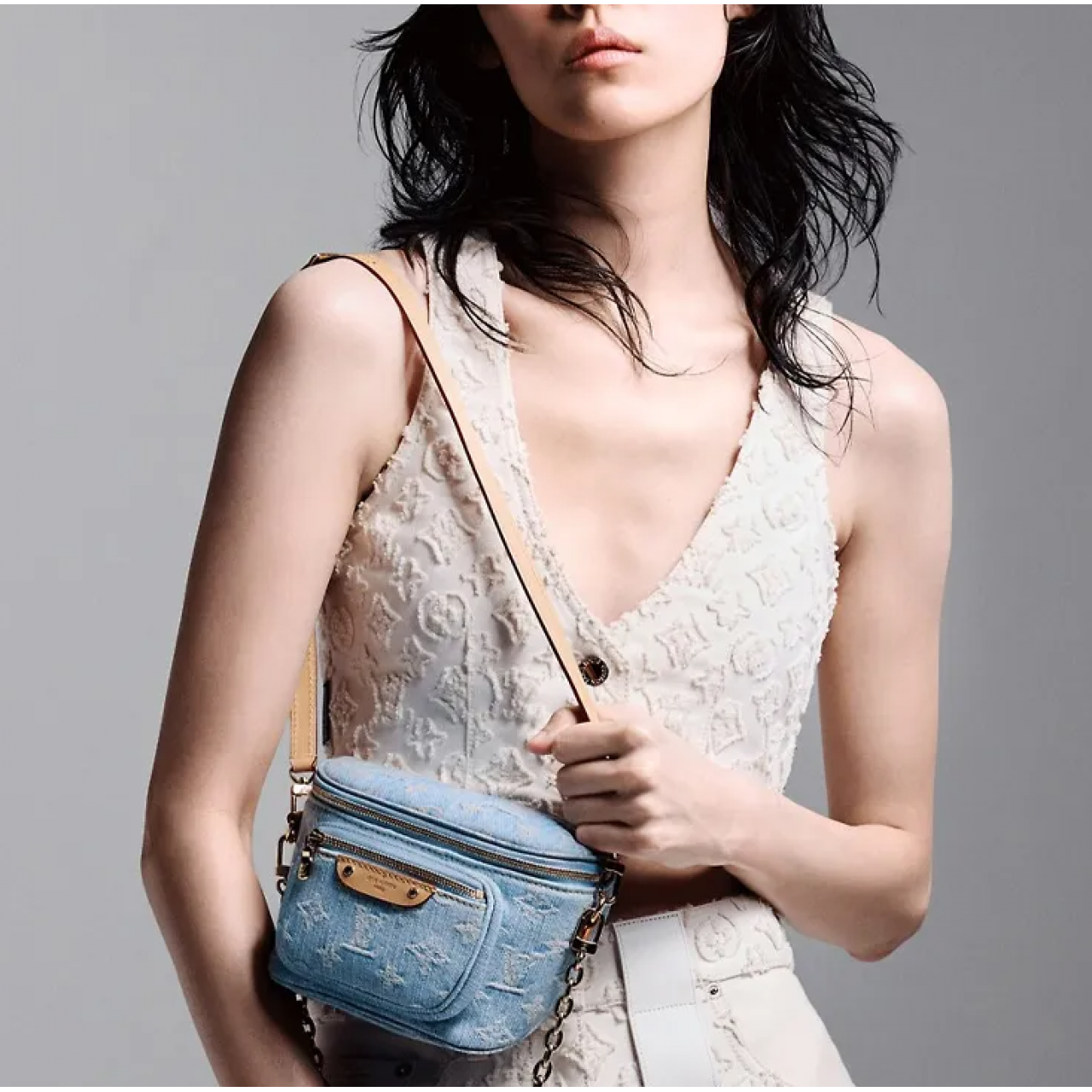 Сумка Louis Vuitton Bumbag Mini Autres Toiles Monogram Blue M83353