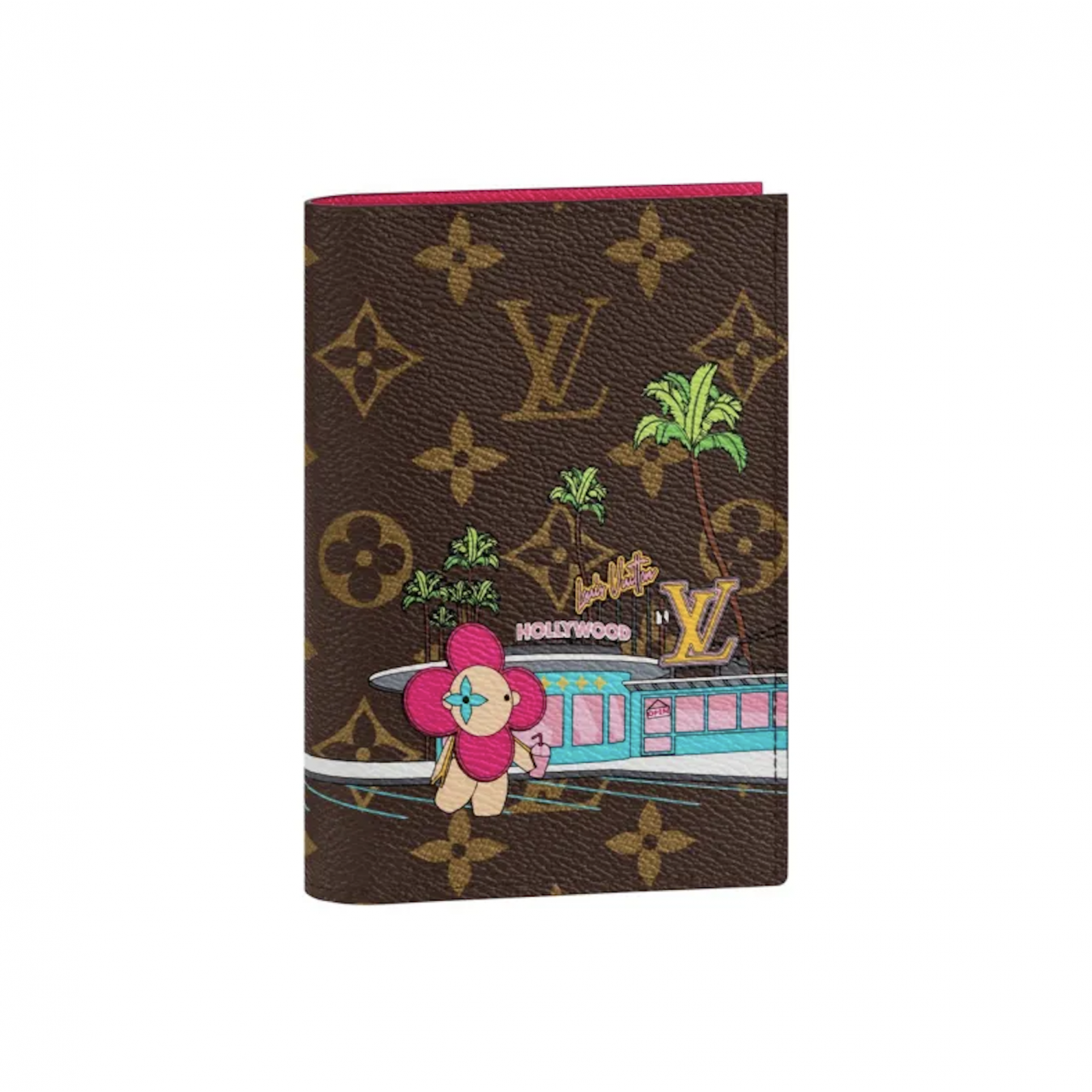 Louis Vuitton Passport Cover Monogram Vivienne Fuchsia Pink обложка для паспорта
