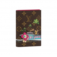 Louis Vuitton Passport Cover Monogram Vivienne Fuchsia Pink