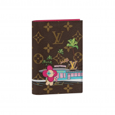 Louis Vuitton Passport Cover Monogram Vivienne Fuchsia Pink