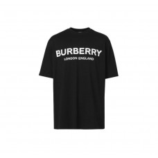 Burberry Cotton Printing футболка черная