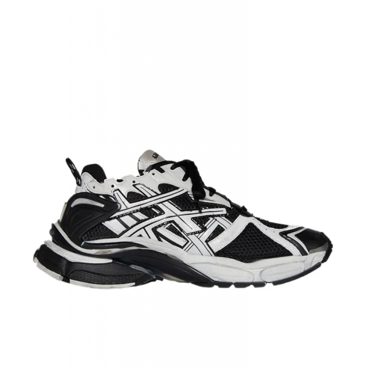 Кроссовки Balenciaga Runner Sneaker Black White 677403 W3RB2 9010