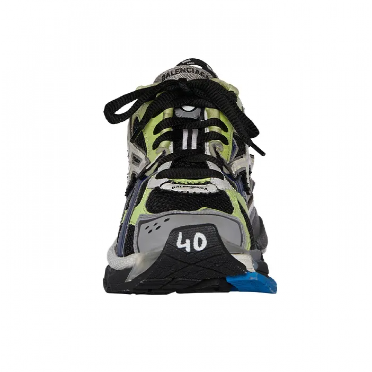 Кроссовки Balenciaga Runner Sneakers Grey Blue Green 677402 W3RB5 5179