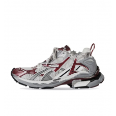 Balenciaga Runner Sneakers White Burgundy