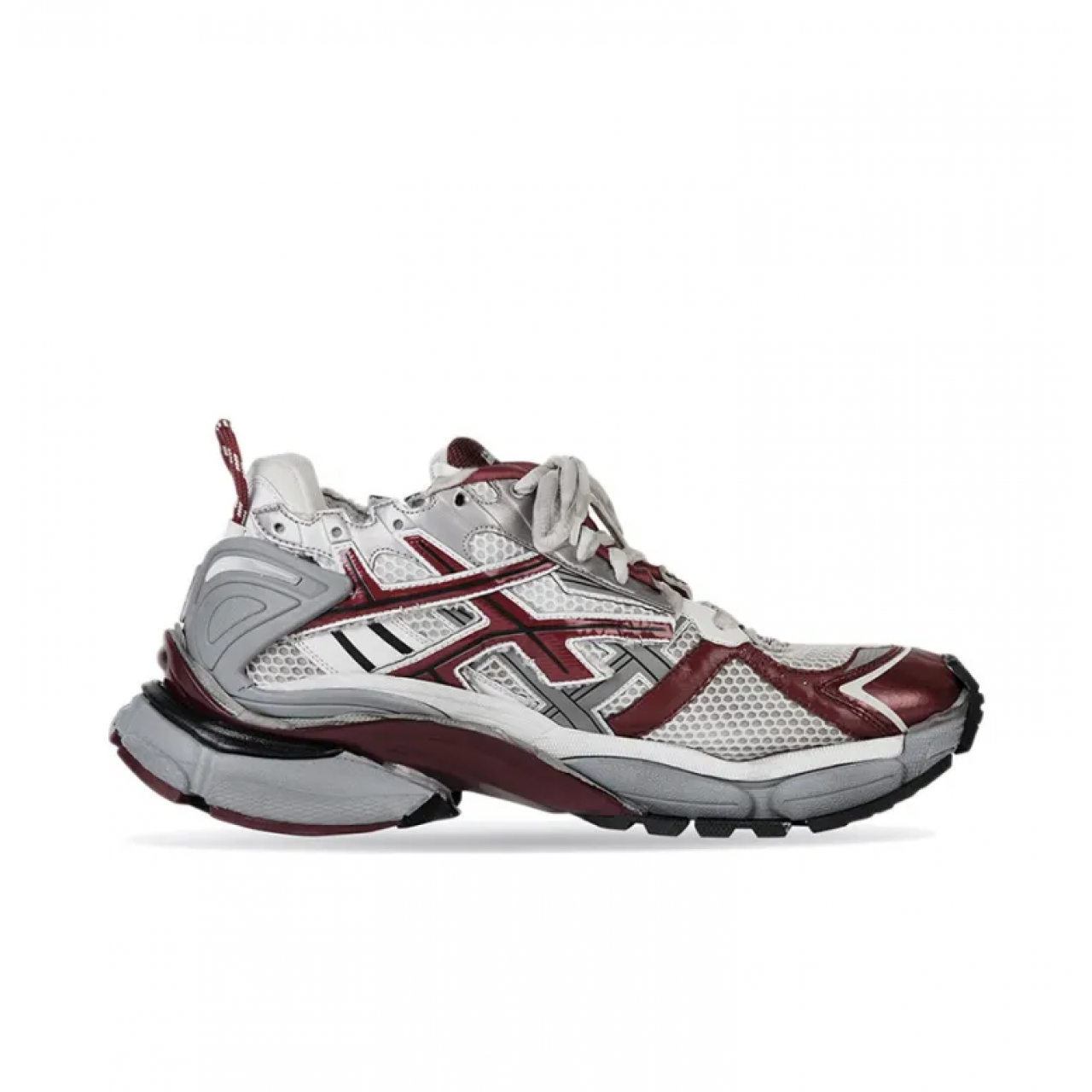 Кроссовки Balenciaga Runner Sneakers White Burgundy 677402 W3RB3 9069