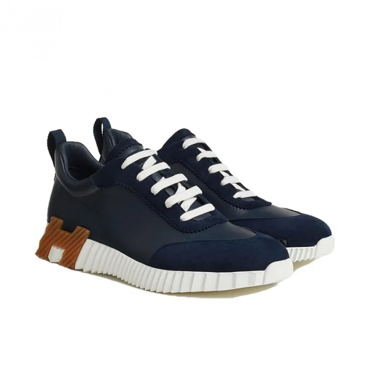 Кроссовки Hermes Bouncing Lifestyle Navy Blue Leather H221898Z-HI4