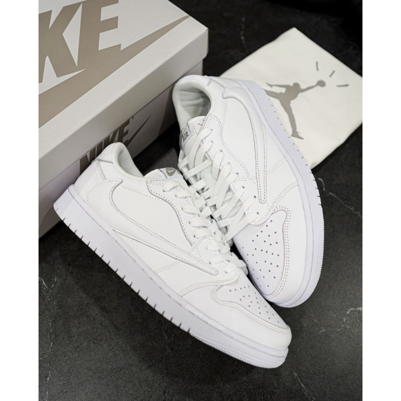 Travis Scott x Air Jordan 1 Low White Party