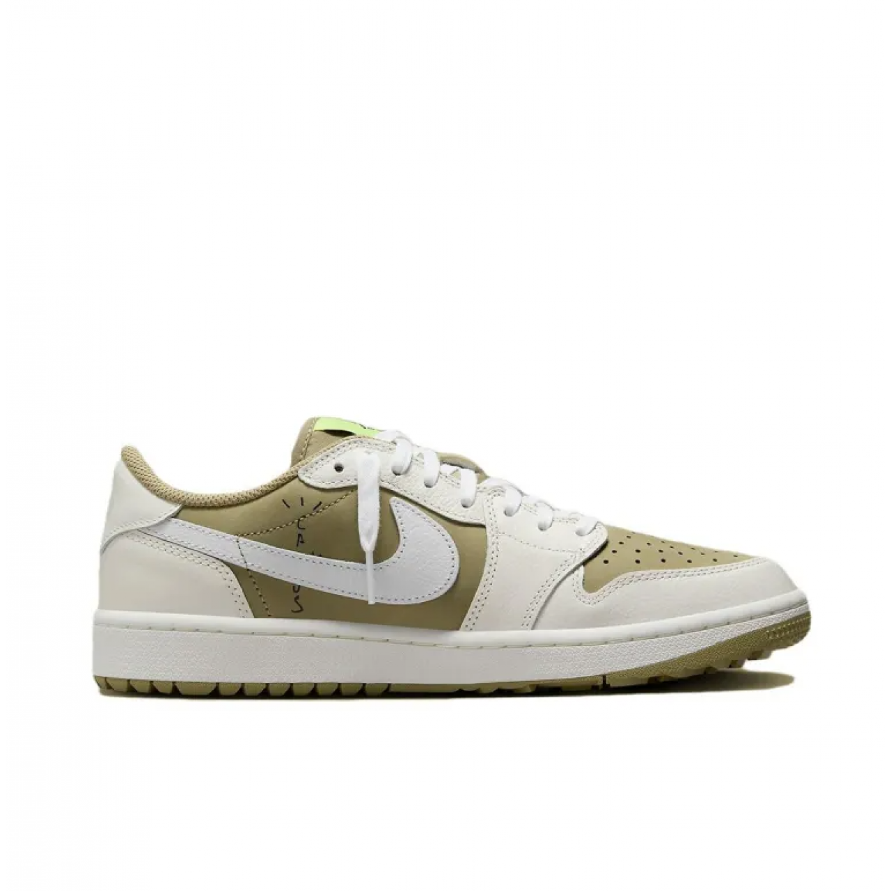 Кроссовки Air Jordan 1 Retro Low Golf Travis Scott Neutral Olive FZ3124-200