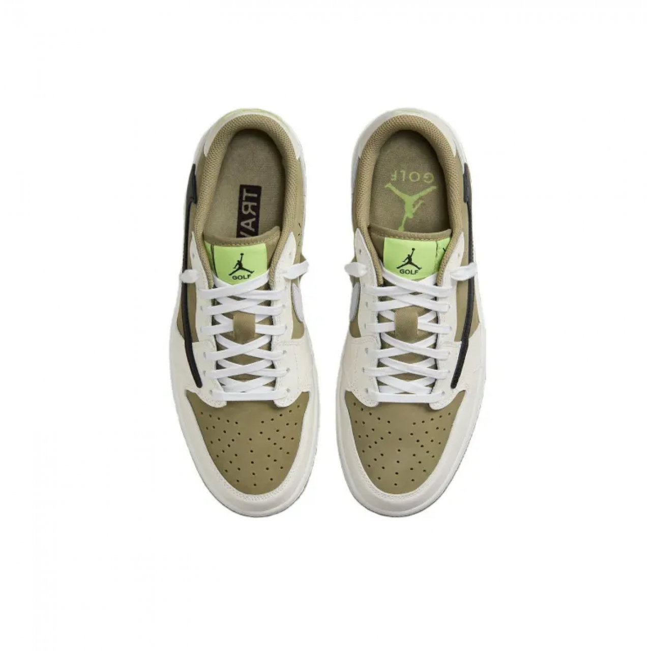Кроссовки Air Jordan 1 Retro Low Golf Travis Scott Neutral Olive FZ3124-200