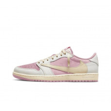Travis Scott x Air Jordan 1 Low Sail Shy Pink 