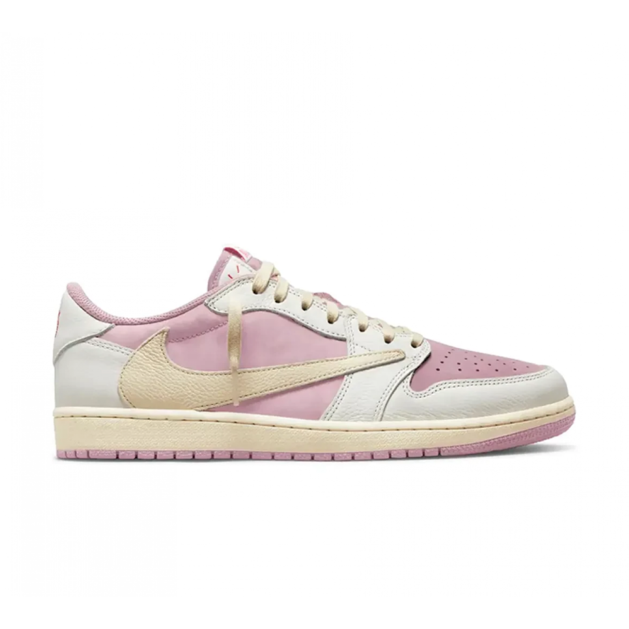 Кроссовки Travis Scott x Air Jordan 1 Low Sail/Shy Pink DM7866-106