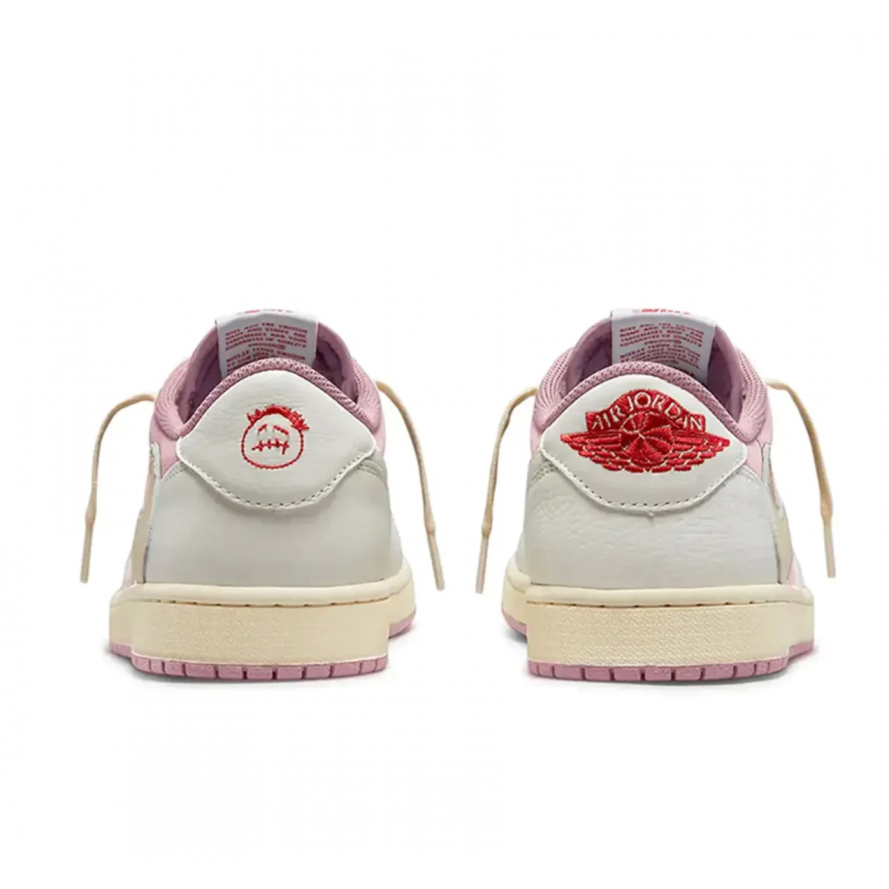 Кроссовки Travis Scott x Air Jordan 1 Low Sail/Shy Pink DM7866-106
