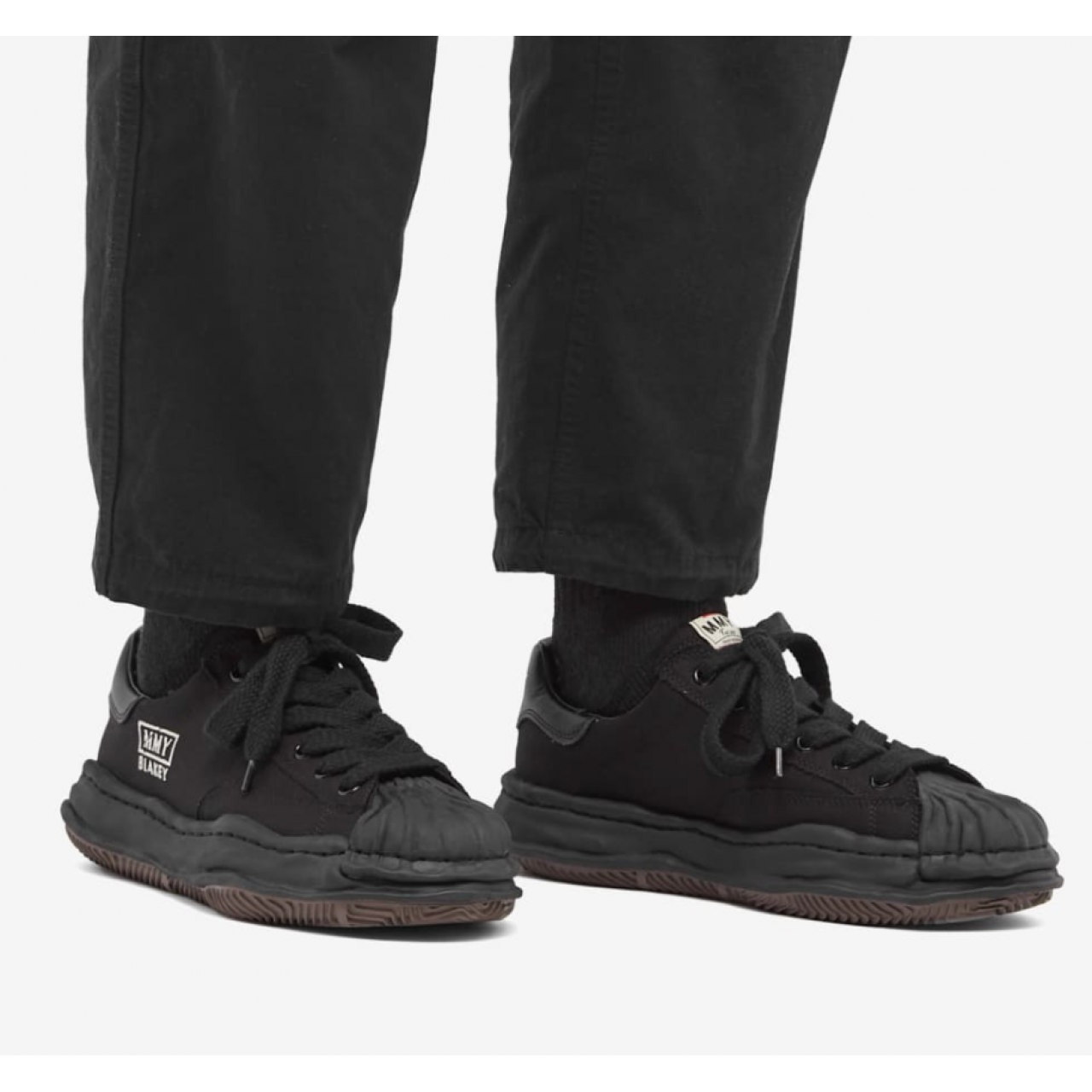 Кроссовки Maison Mihara Yasuhiro Blakey OG Sole Canvas Low Black 