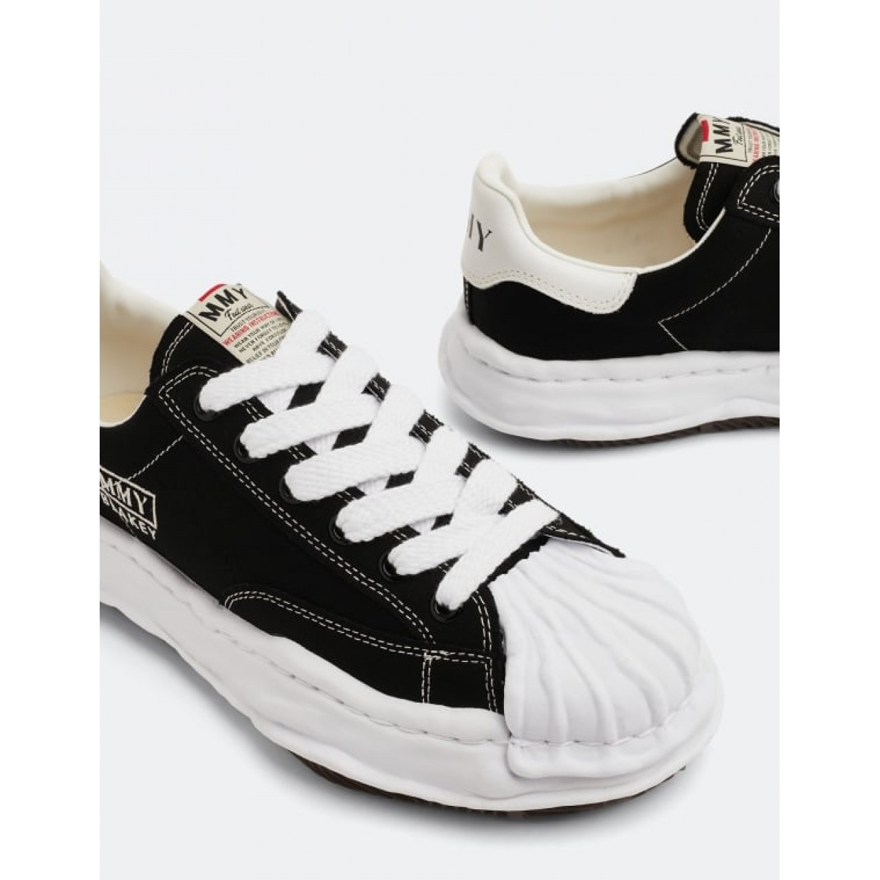 Кроссовки Maison Mihara Yasuhiro Blakey OG Sole Canvas Low Black White