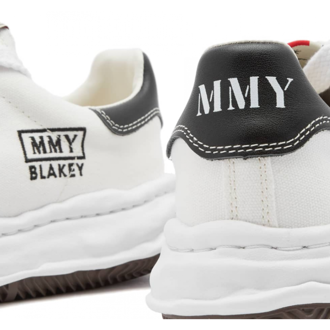 Кроссовки Maison Mihara Yasuhiro Blakey OG Sole Canvas Low White