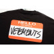 Футболка VETEMENTS My Name is VETEMENTS T-Shirt Black черная UE52TR140B