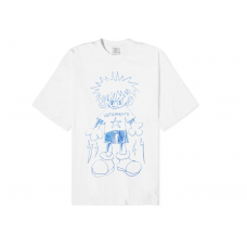 Футболка VETEMENTS Scribbled Teen T-Shirt White 