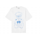 Футболка VETEMENTS Scribbled Teen T-Shirt White белая UE64TR340W