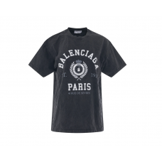 Футболка Balenciaga College 1917 T-Shirt Black White