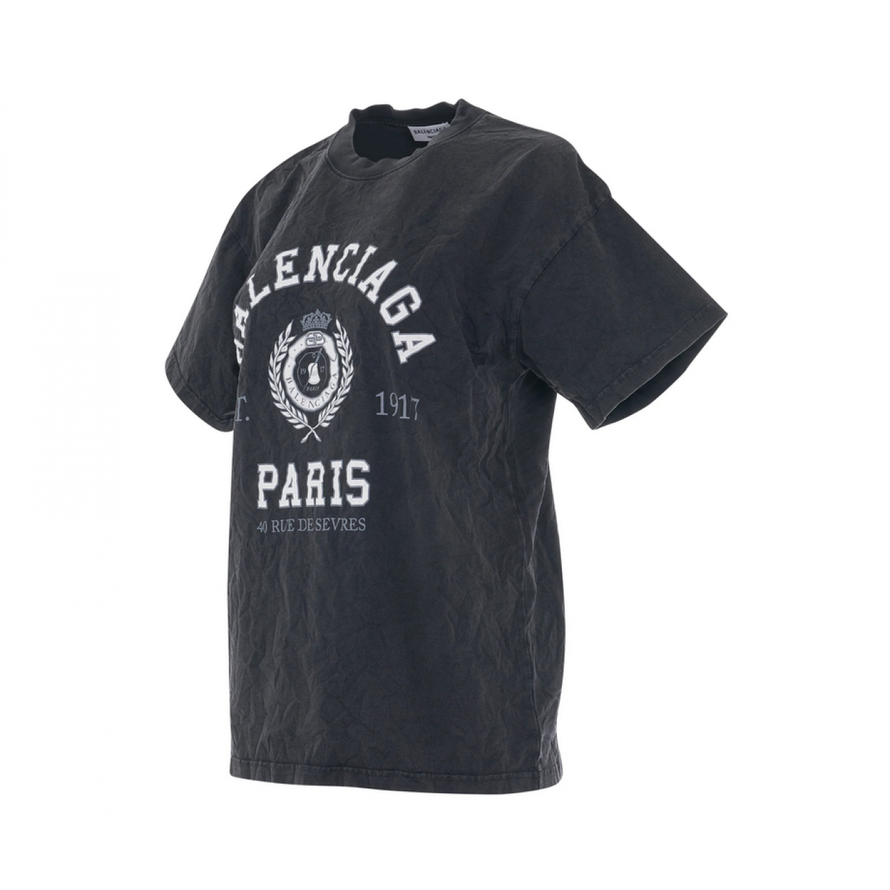 Футболка Balenciaga College 1917 T-Shirt Black White 612965TMV981000